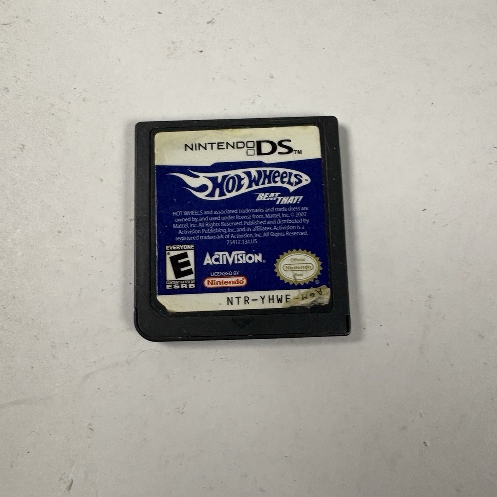 Hot Wheels: Beat That! (Nintendo DS, 2007) Cartridge